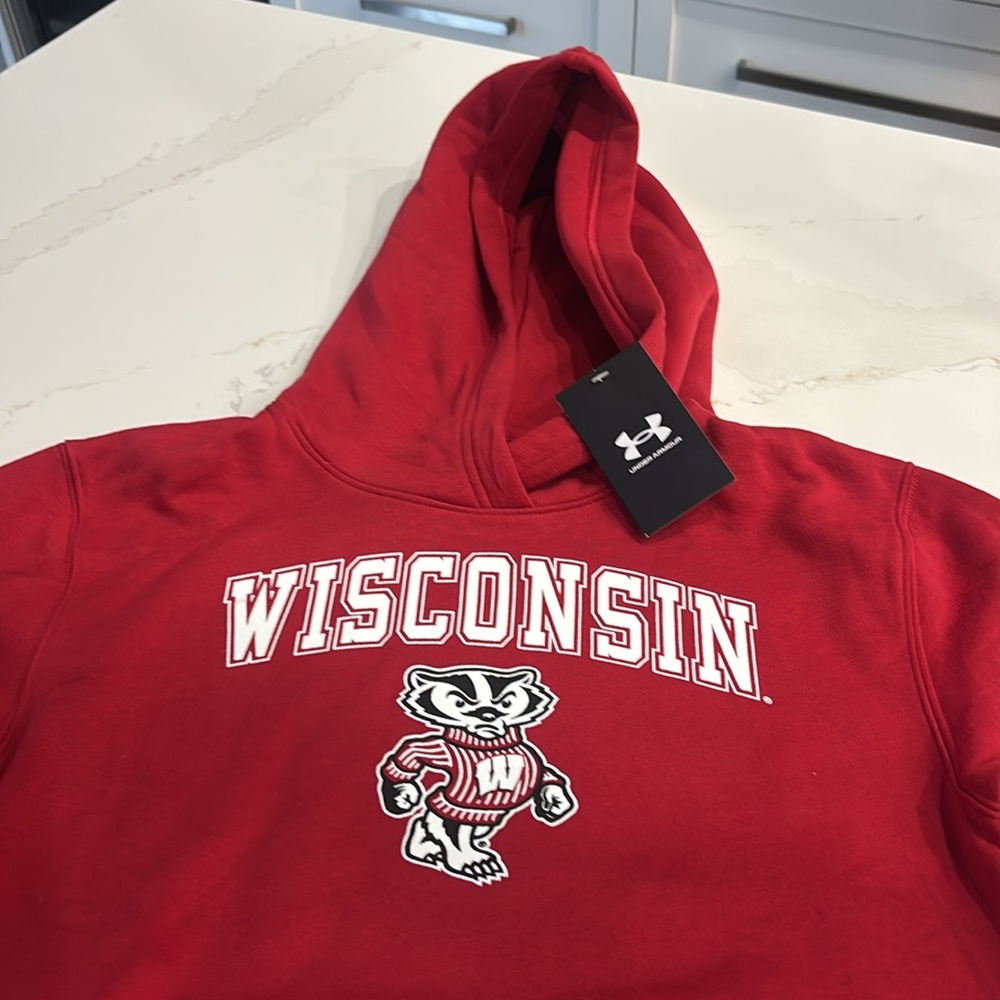 University of Wisconsin Badgers Under Armour Hoodie - Picture 2 of 8